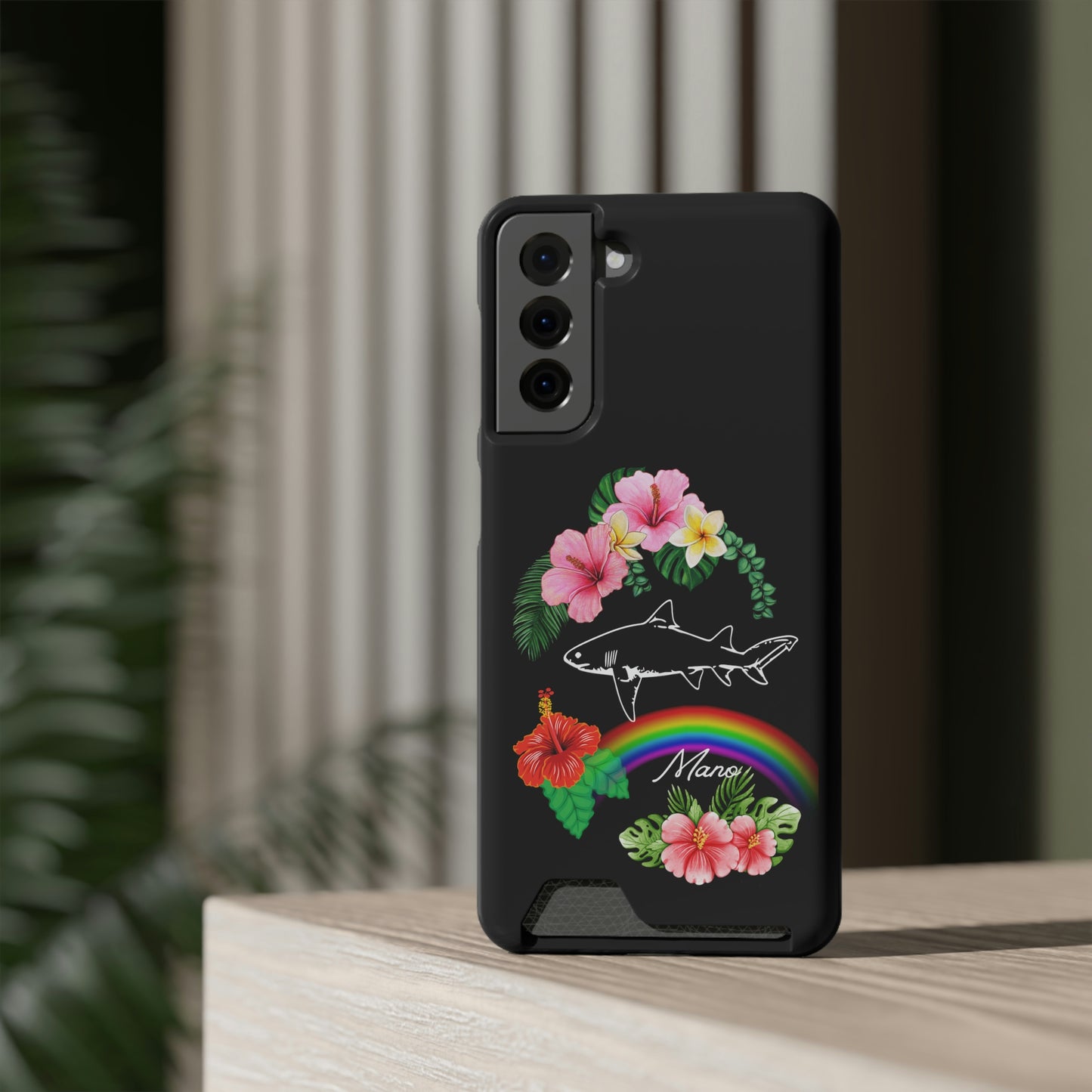 Mano Shark Phone Case With Card Holder