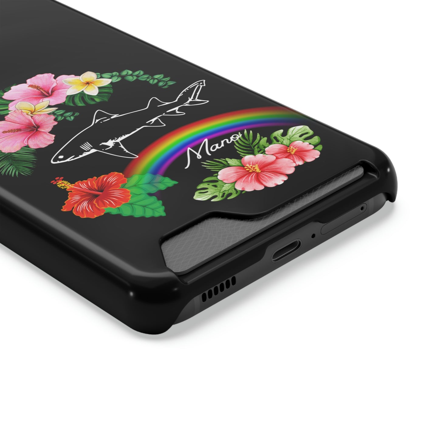 Mano Shark Phone Case With Card Holder
