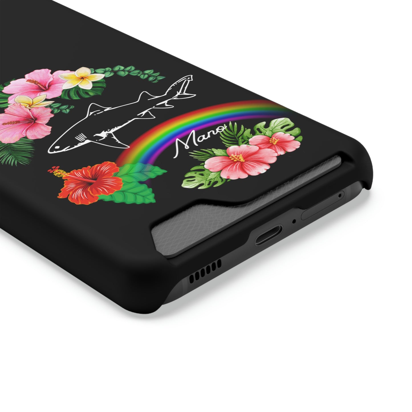 Mano Shark Phone Case With Card Holder