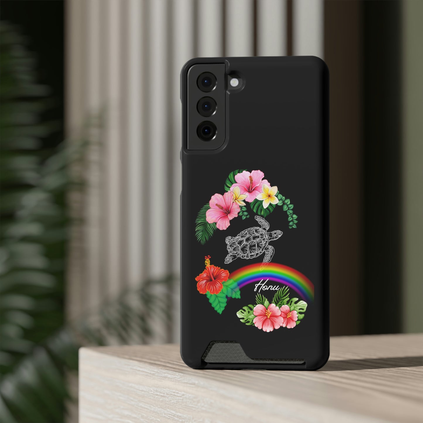 Honu Turtle Phone Case With Card Holder