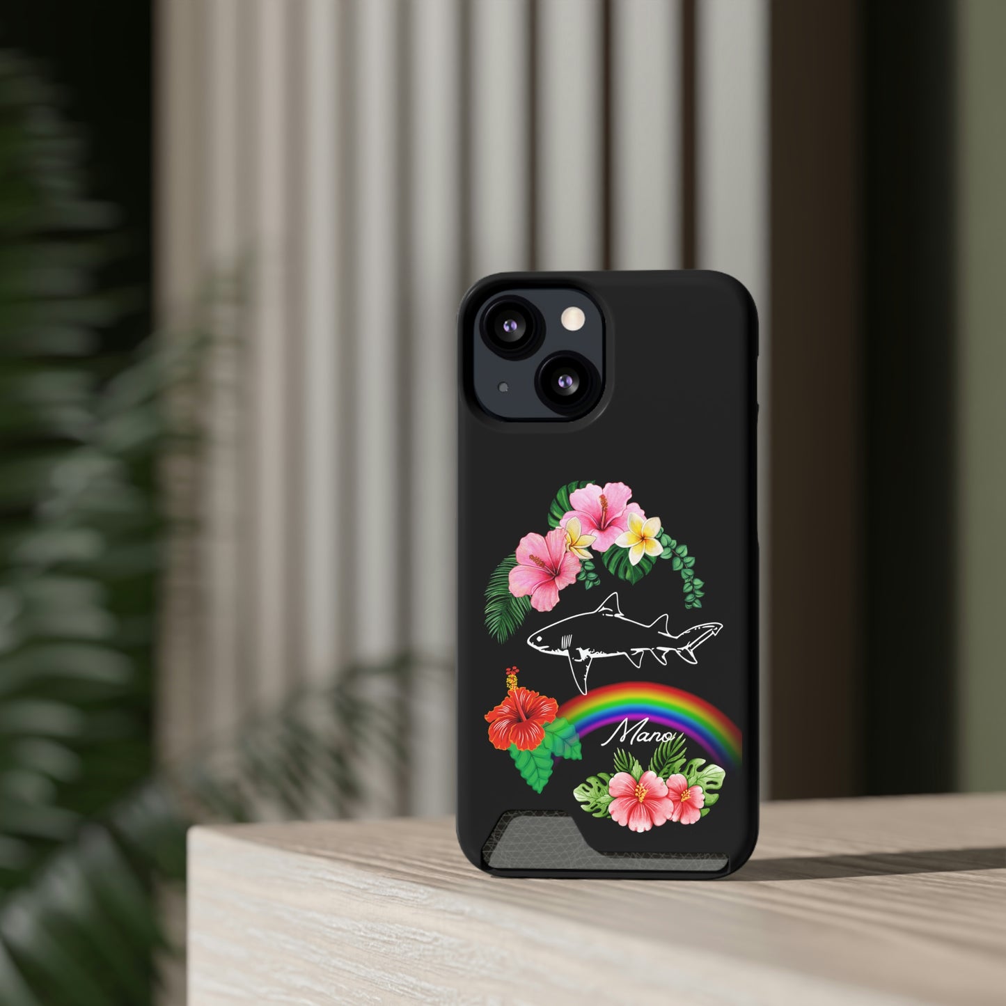 Mano Shark Phone Case With Card Holder
