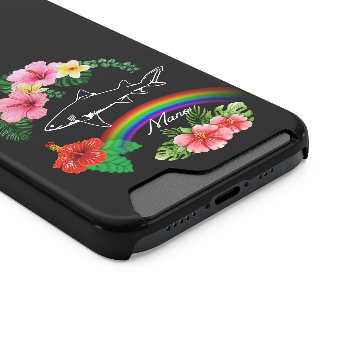 Mano Shark Phone Case With Card Holder