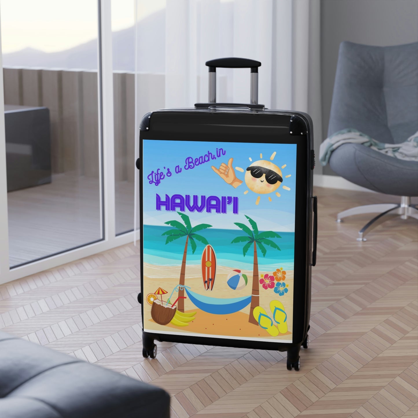 Life’s a beach, in Hawaii Suitcase