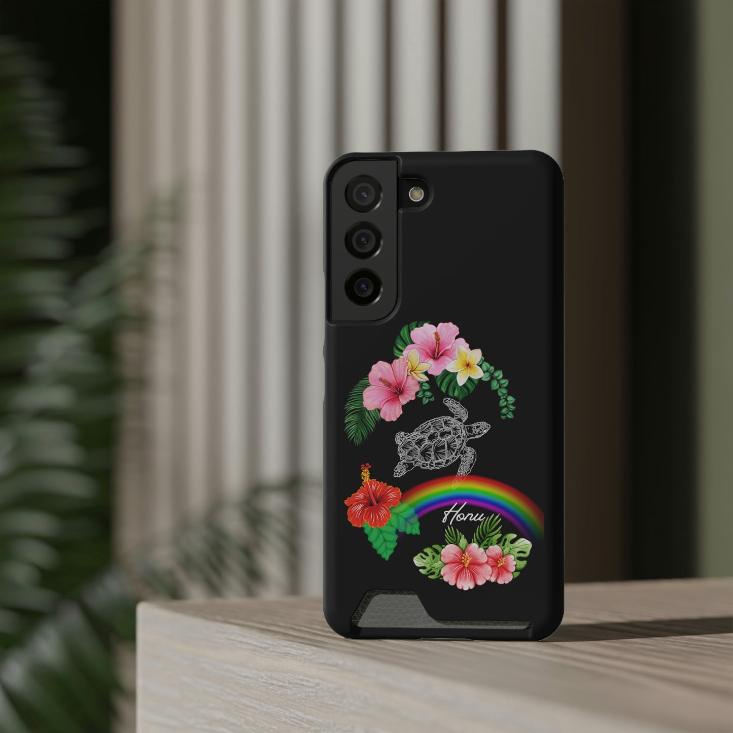 Honu Turtle Phone Case With Card Holder