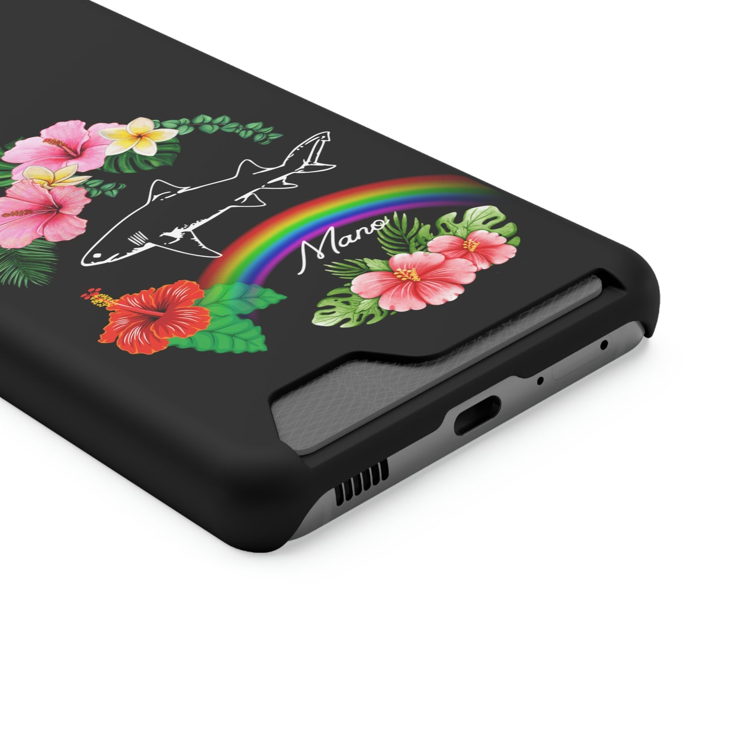 Mano Shark Phone Case With Card Holder