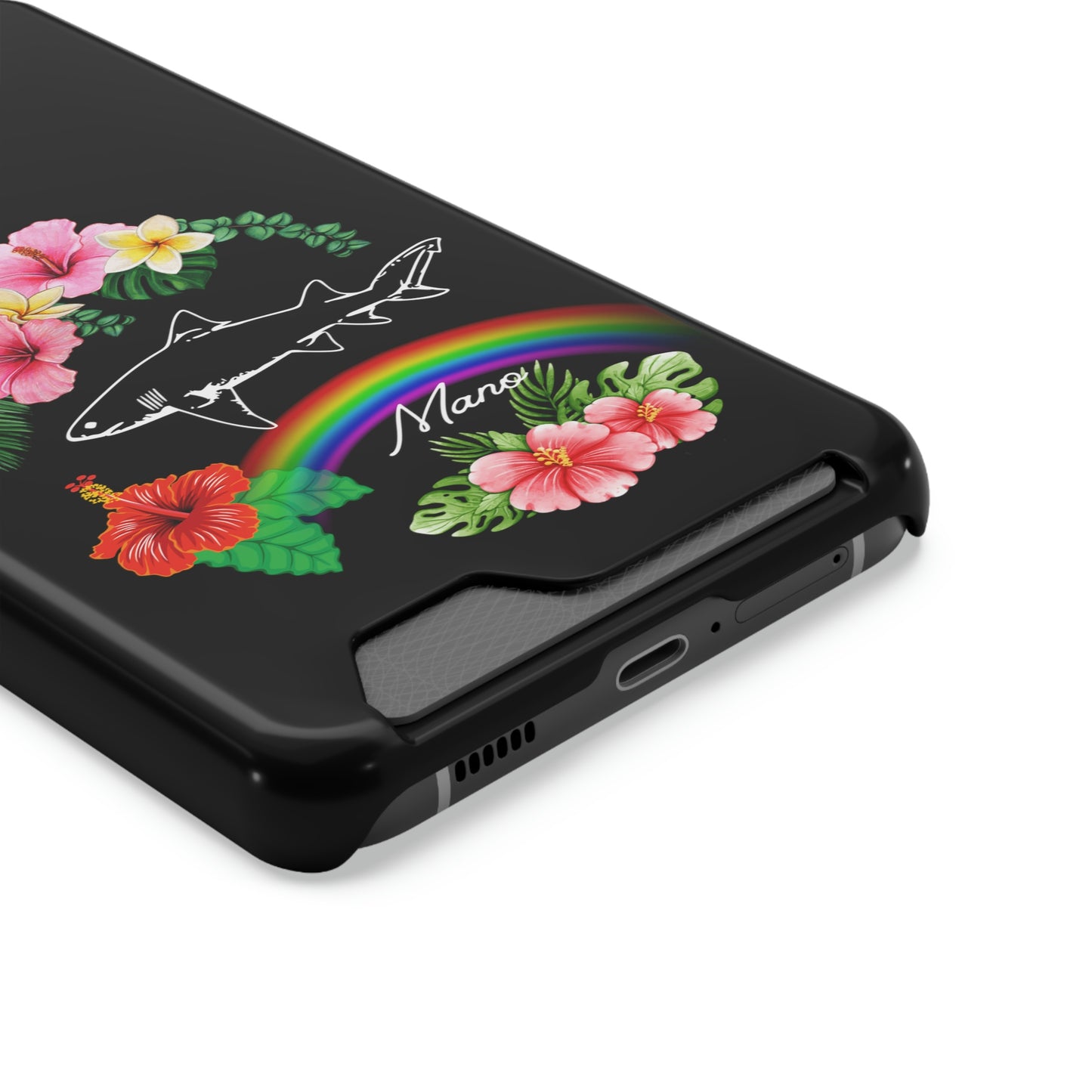 Mano Shark Phone Case With Card Holder