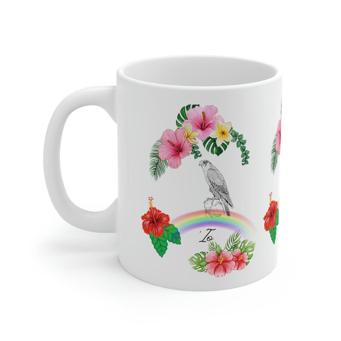 Io Hawaiian Hawk Ceramic Mug 11 oz