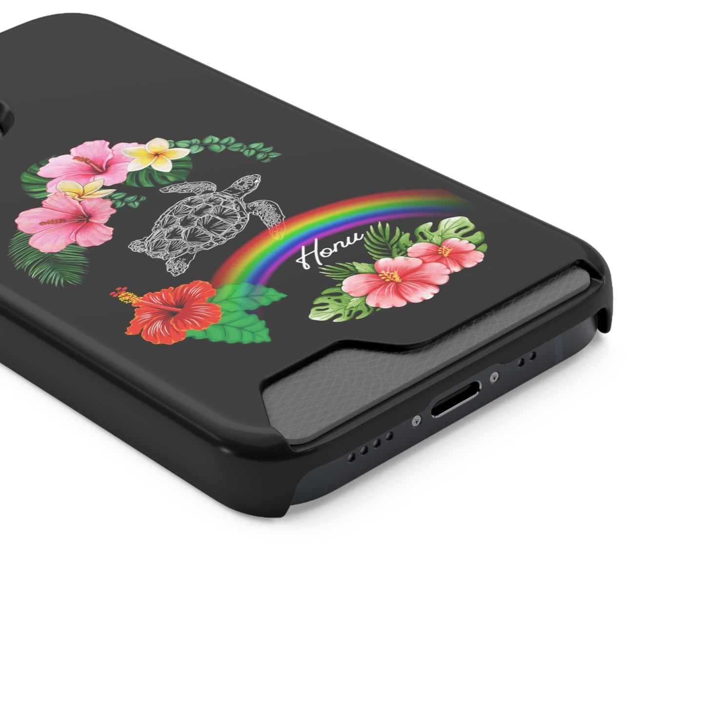 Honu Turtle Phone Case With Card Holder