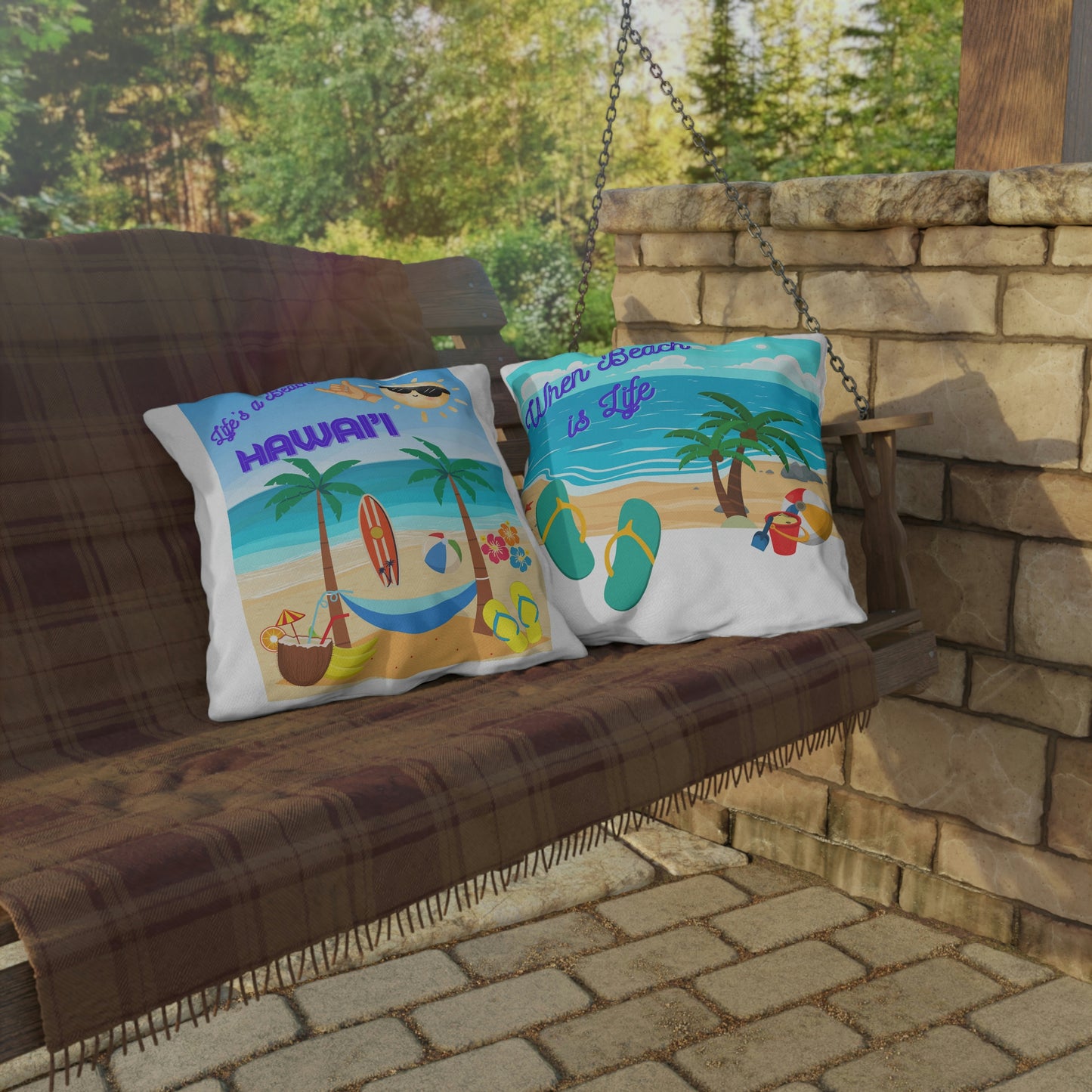 Life’s a Beach Outdoor Pillows