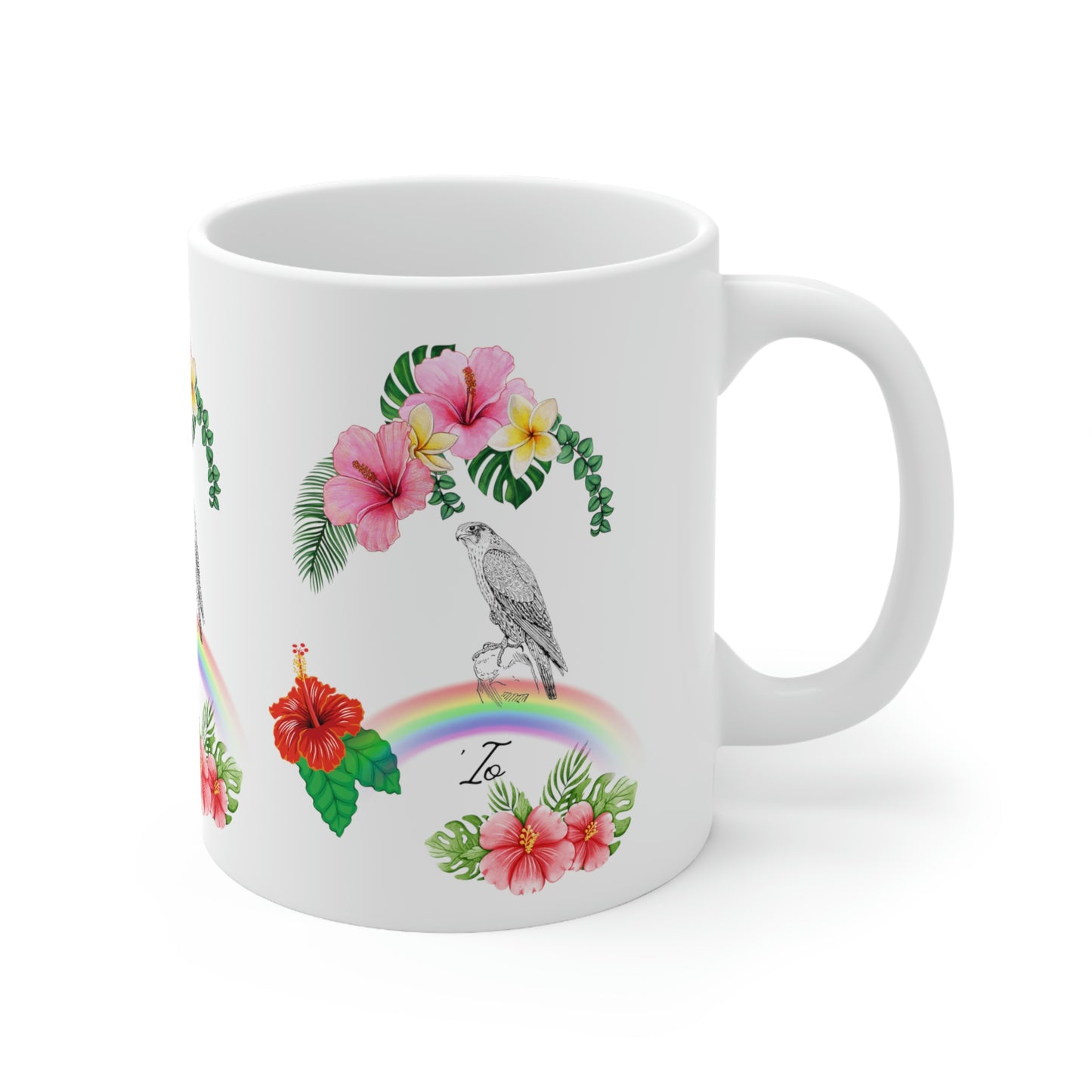 Io Hawaiian Hawk Ceramic Mug 11 oz