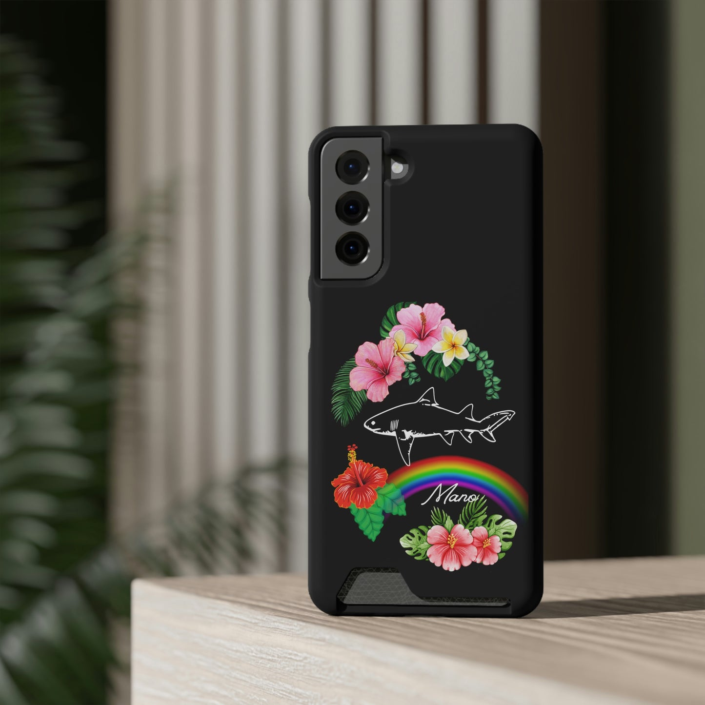 Mano Shark Phone Case With Card Holder