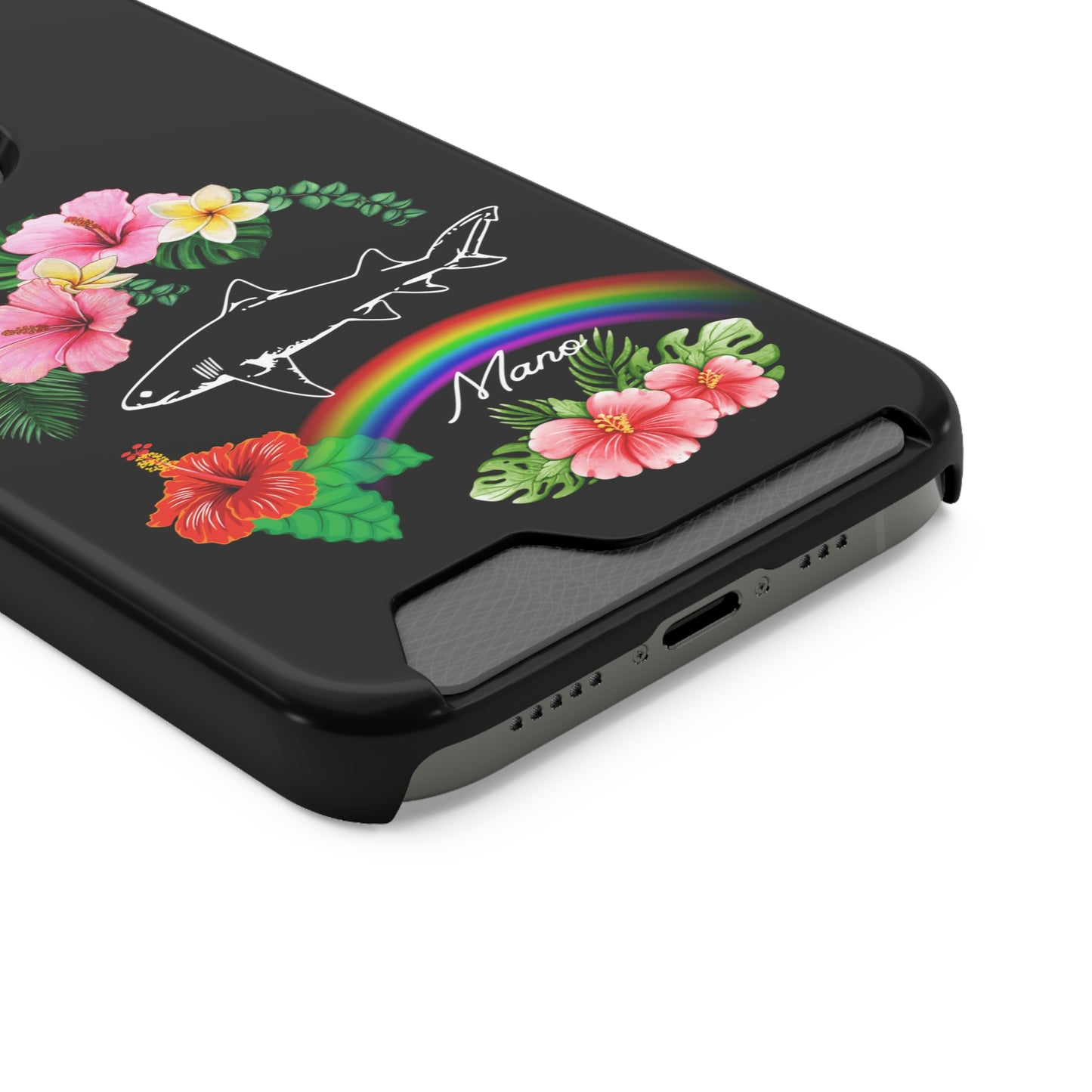 Mano Shark Phone Case With Card Holder