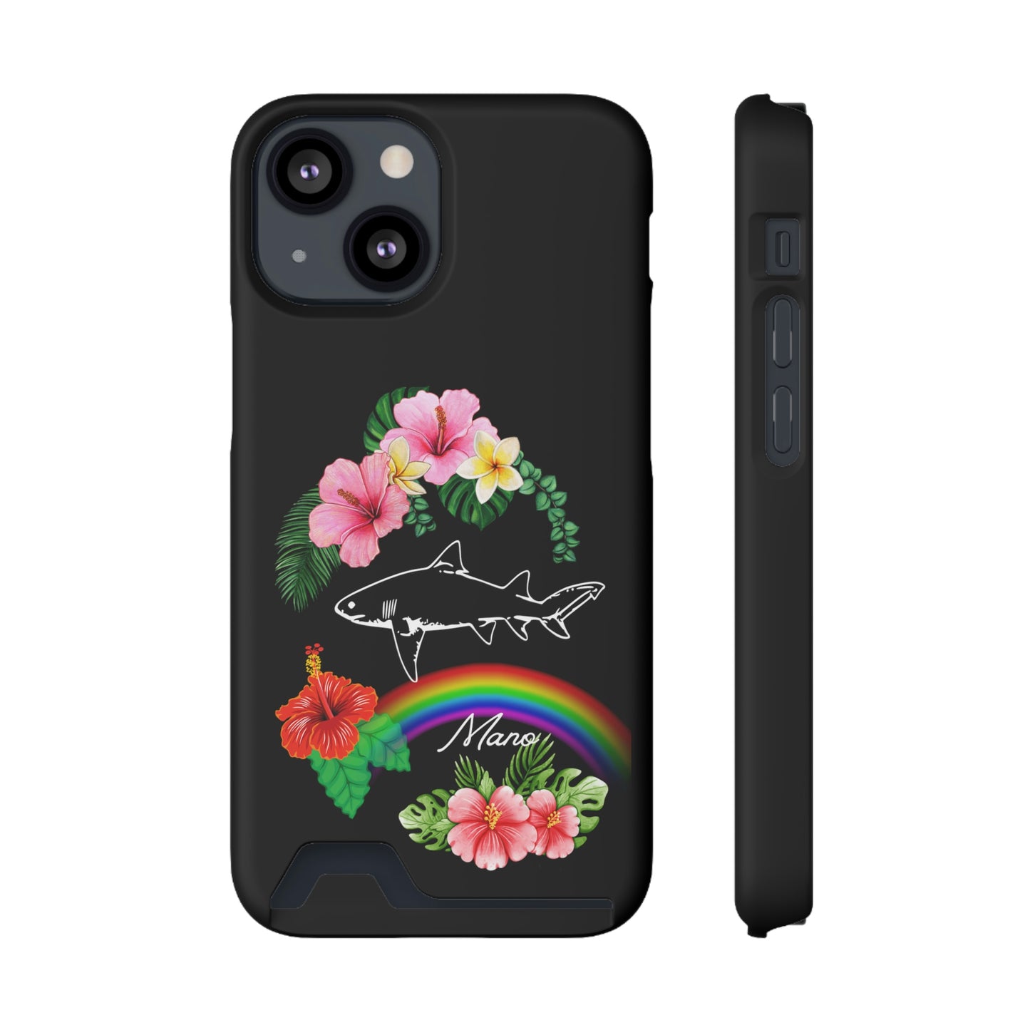Mano Shark Phone Case With Card Holder