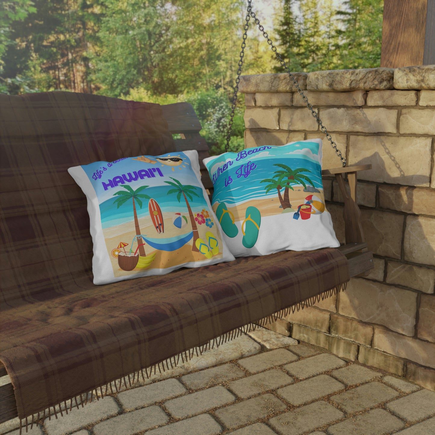 Life’s a Beach Outdoor Pillows