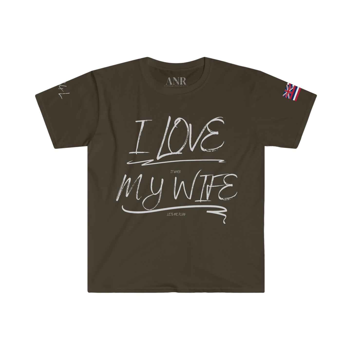I love it when my wife lets me play paintball Unisex Softstyle T-Shirt