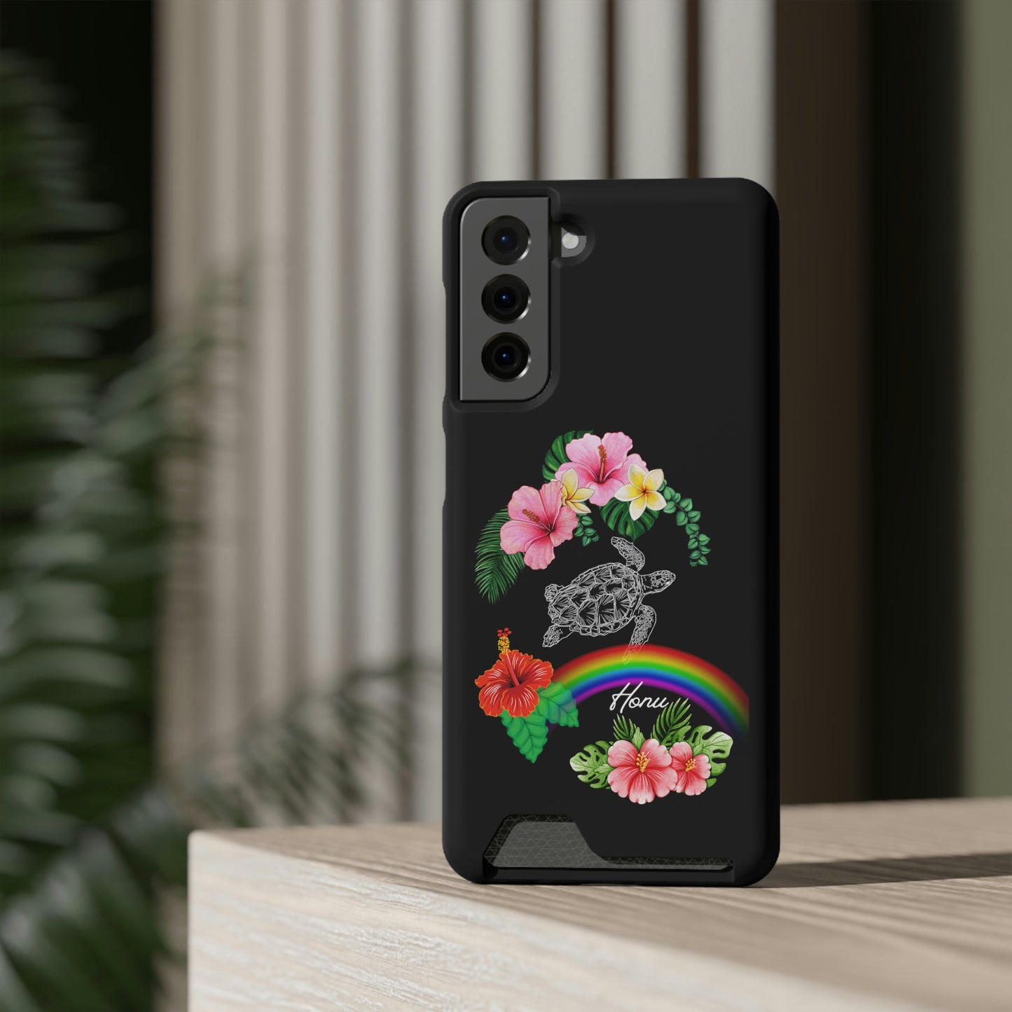 Honu Turtle Phone Case With Card Holder