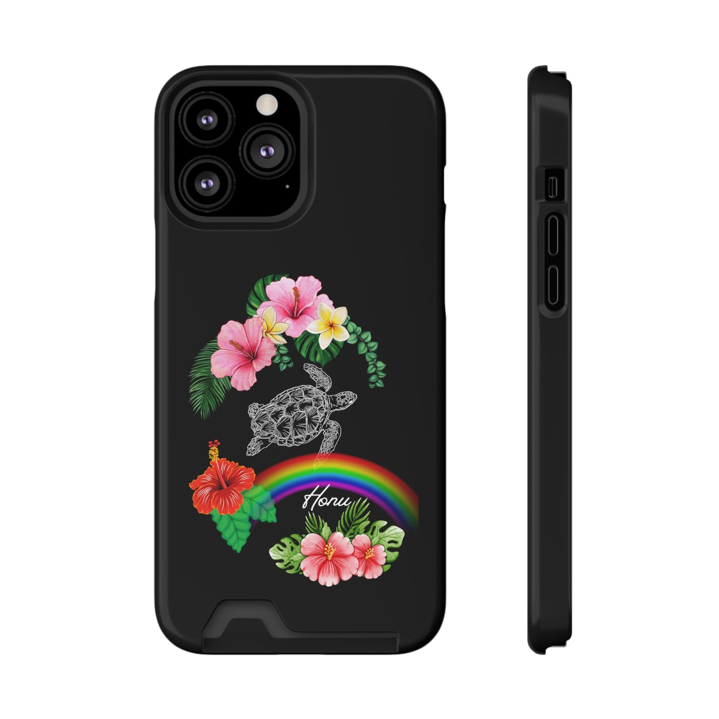 Honu Turtle Phone Case With Card Holder