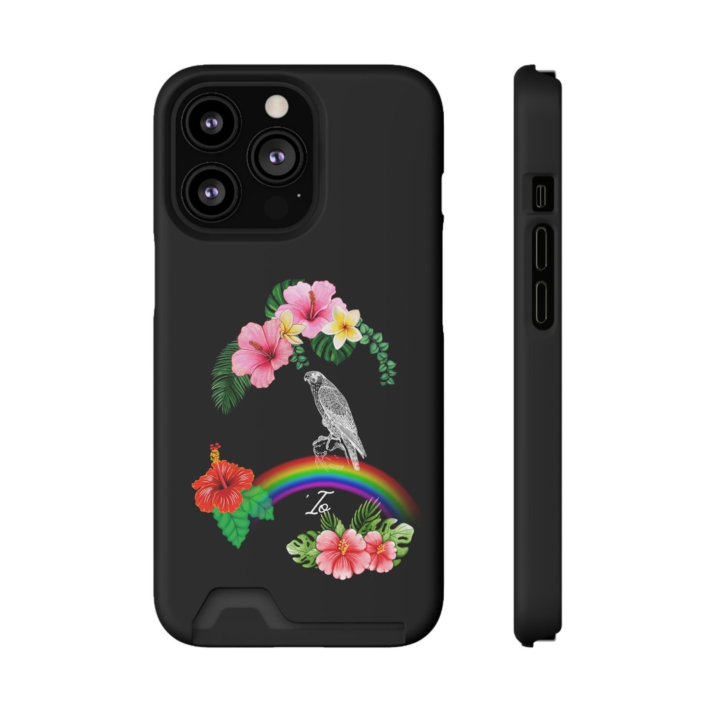 Io Hawaiian Hawk Phone Case With Card Holder