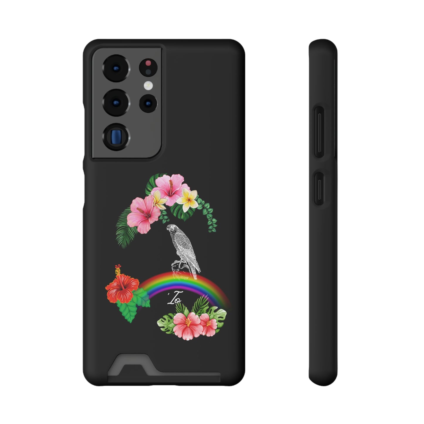 Io Hawaiian Hawk Phone Case With Card Holder