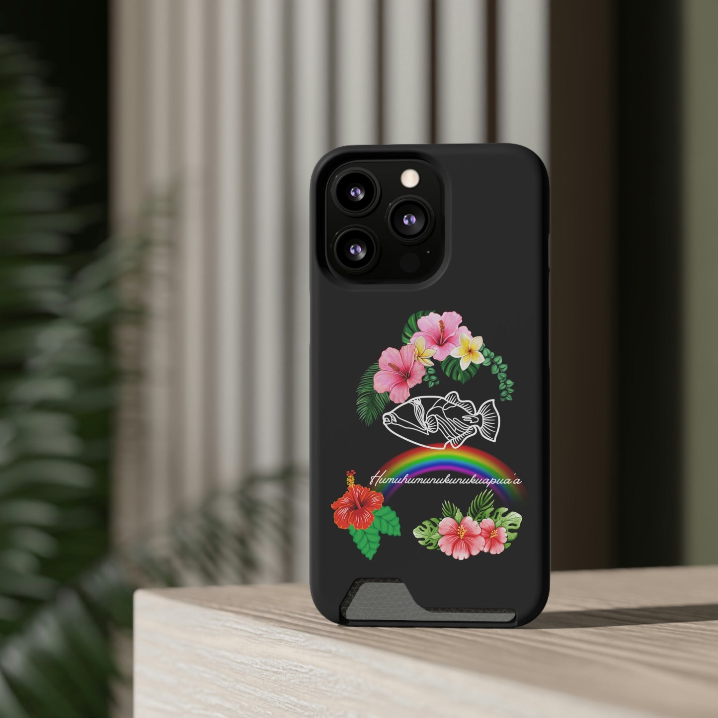 Humuhumunukunukuapuaa Phone Case With Card Holder