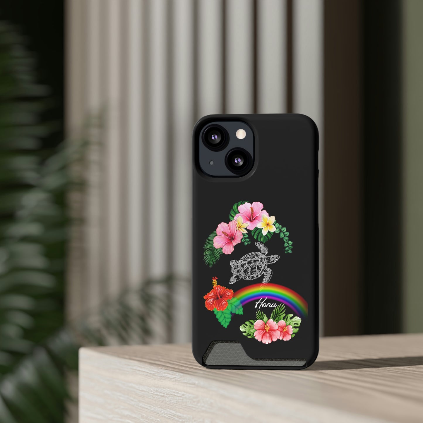 Honu Turtle Phone Case With Card Holder