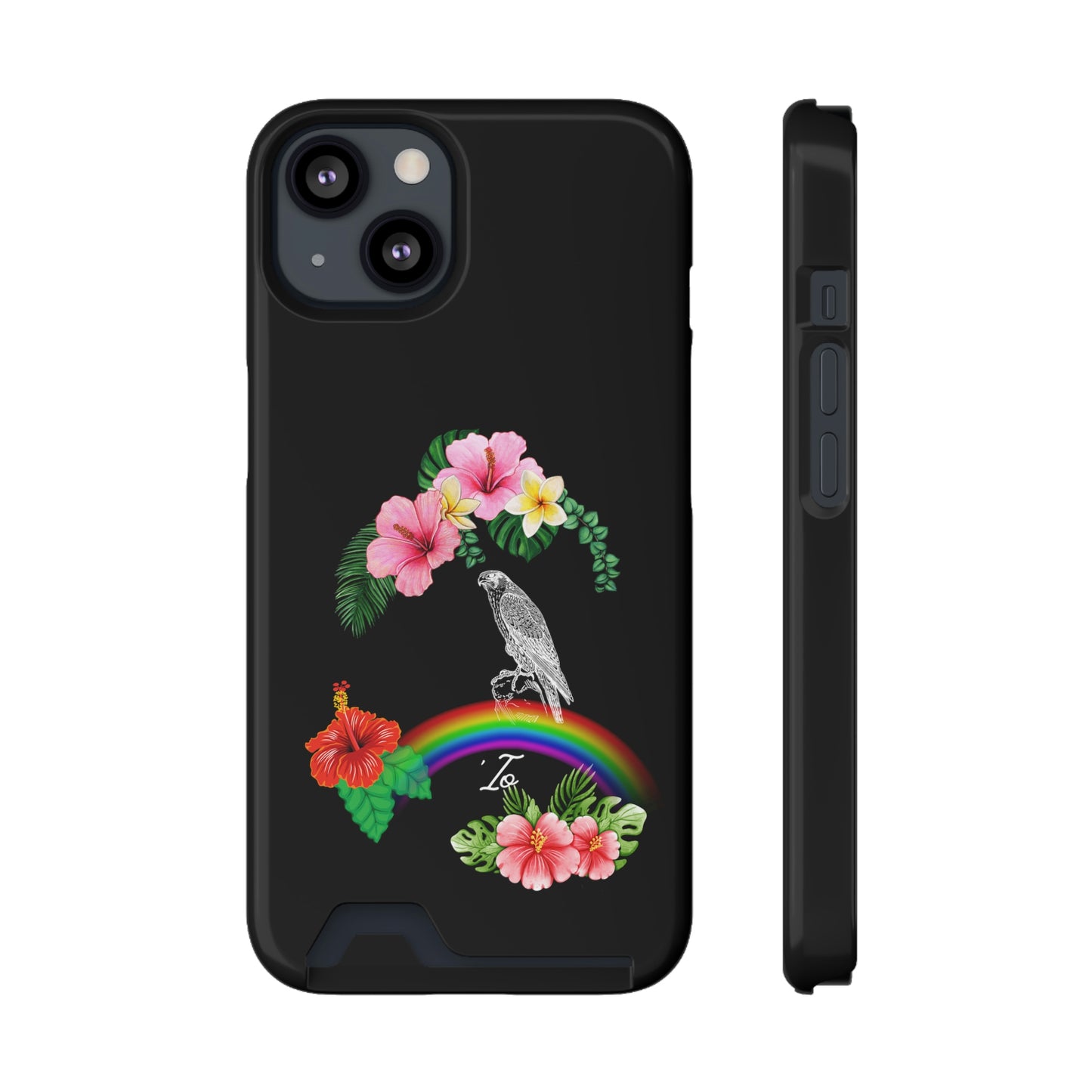 Io Hawaiian Hawk Phone Case With Card Holder