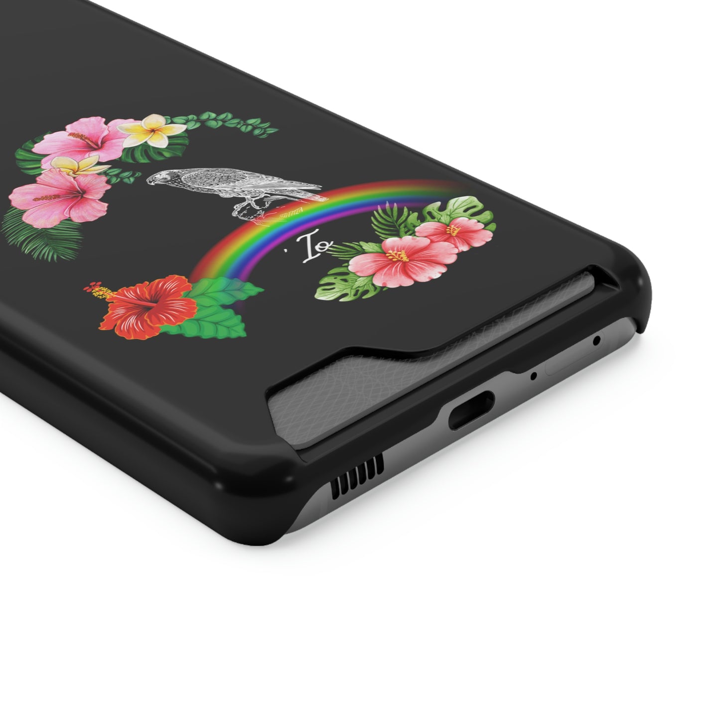 Io Hawaiian Hawk Phone Case With Card Holder