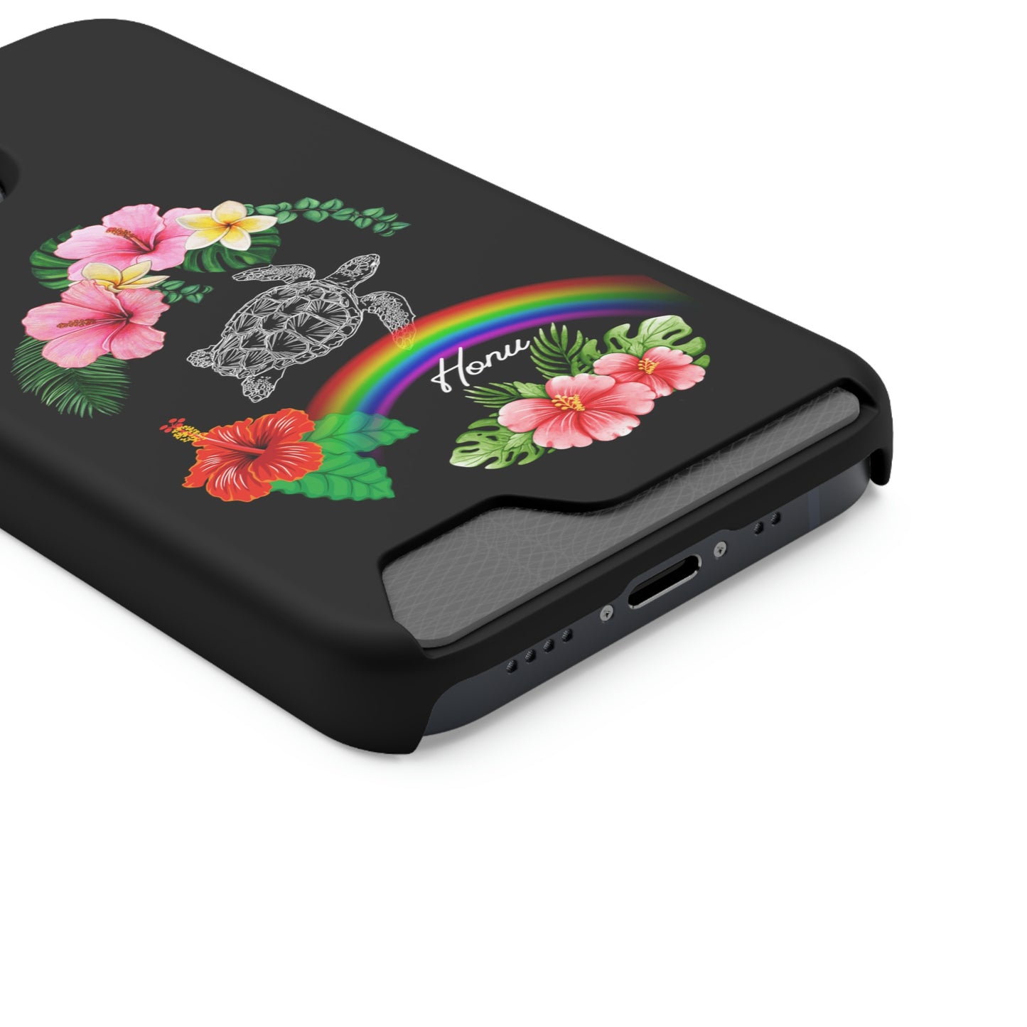 Honu Turtle Phone Case With Card Holder