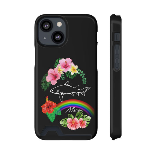 Mano Shark Phone Case With Card Holder