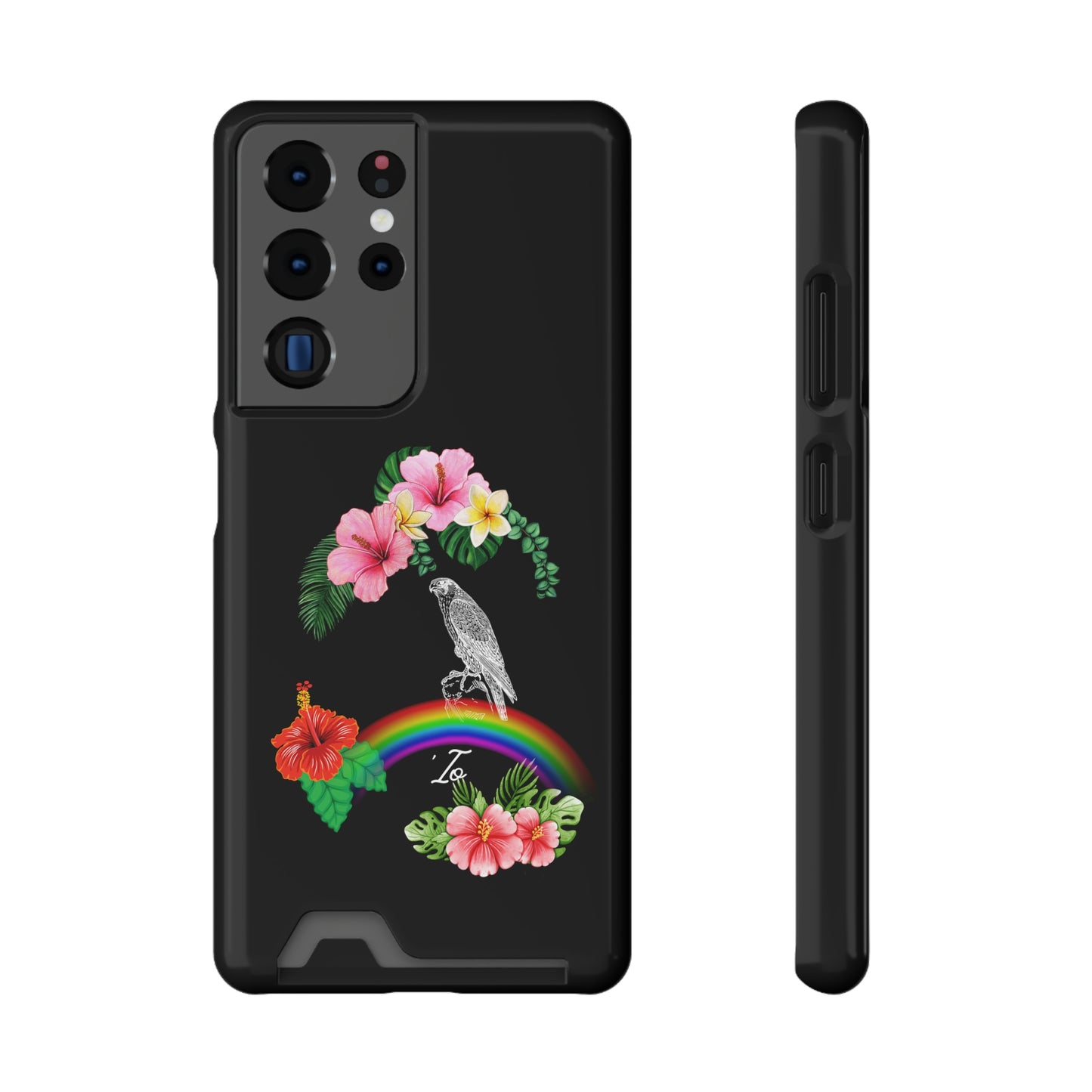 Io Hawaiian Hawk Phone Case With Card Holder