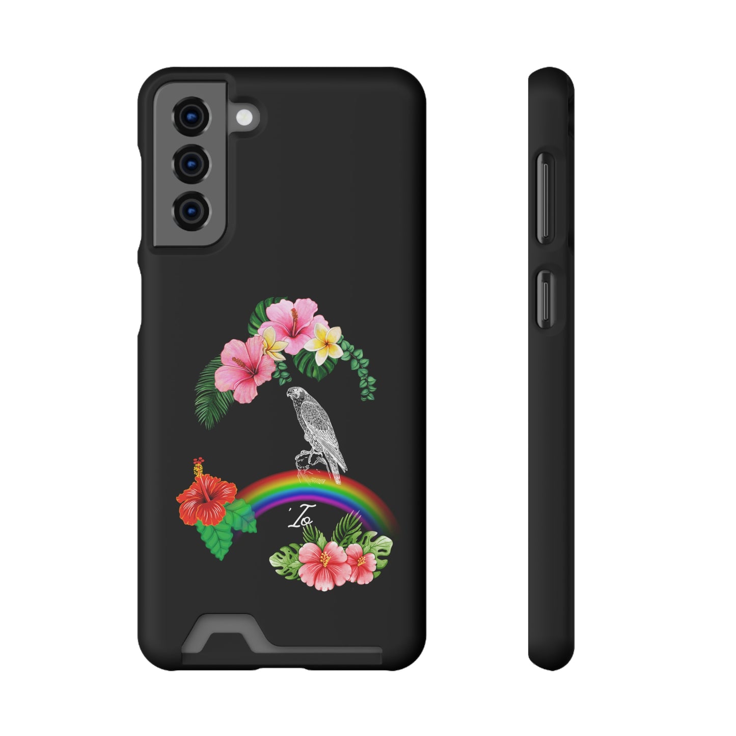 Io Hawaiian Hawk Phone Case With Card Holder