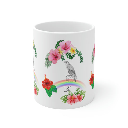 Io Hawaiian Hawk Ceramic Mug 11 oz