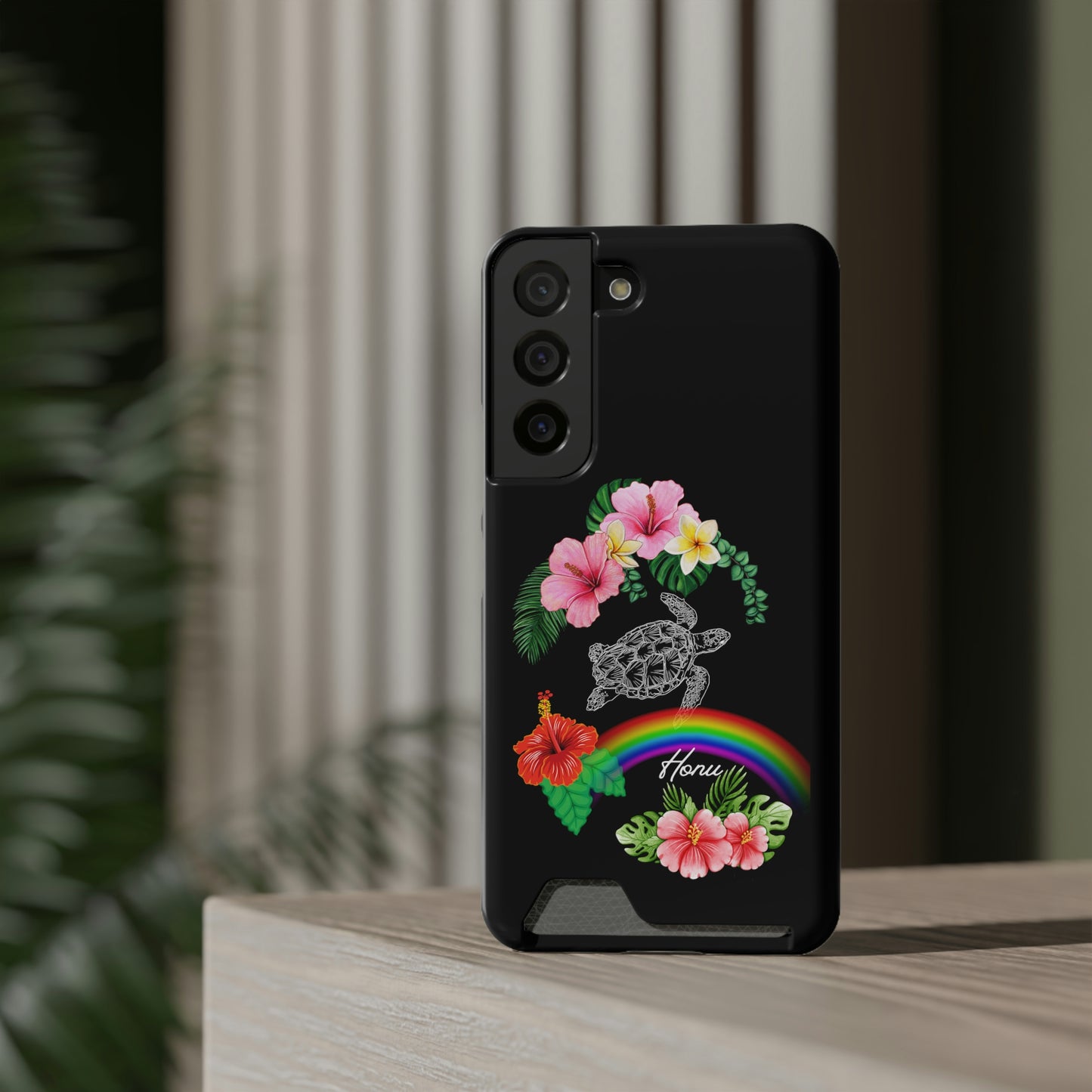 Honu Turtle Phone Case With Card Holder