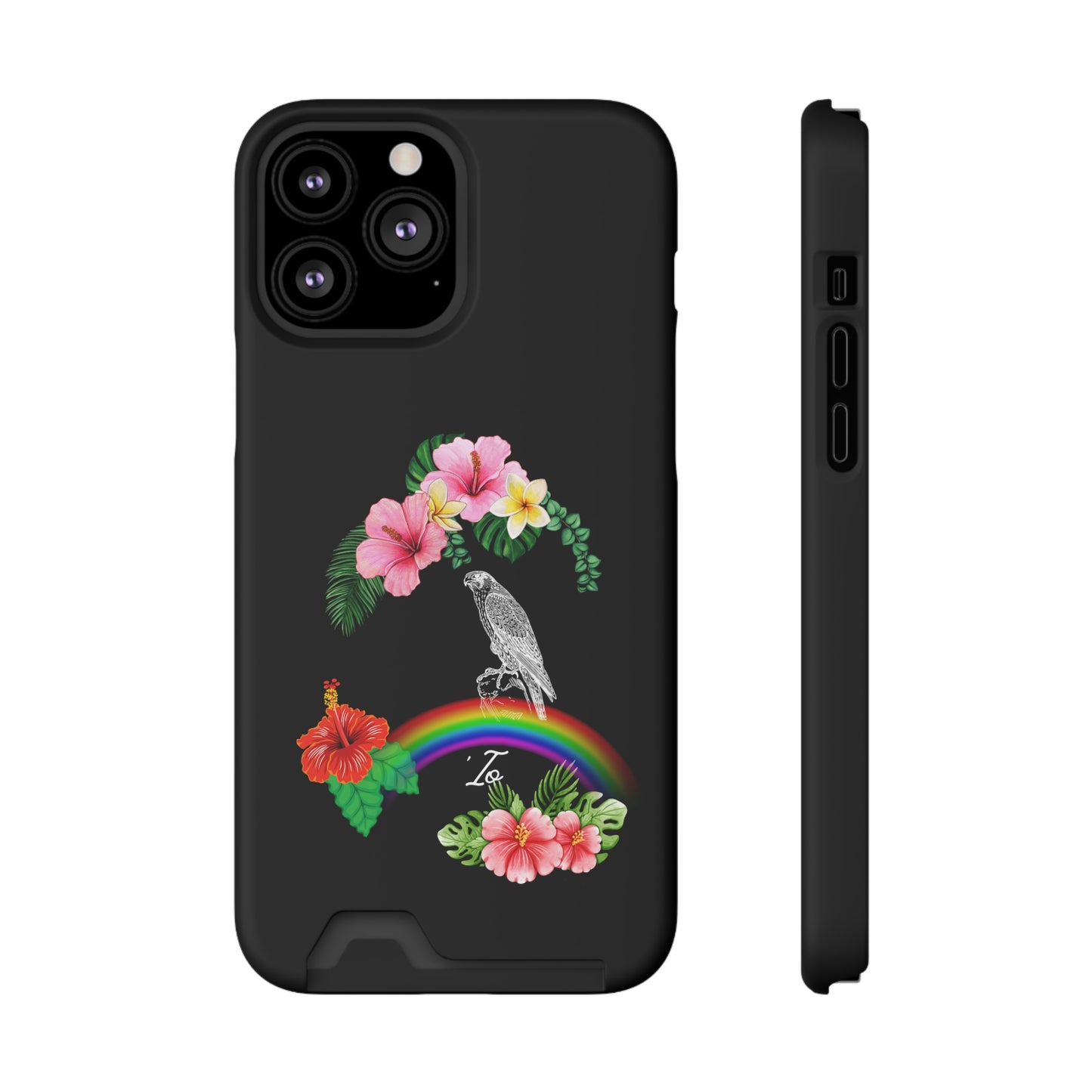 Io Hawaiian Hawk Phone Case With Card Holder