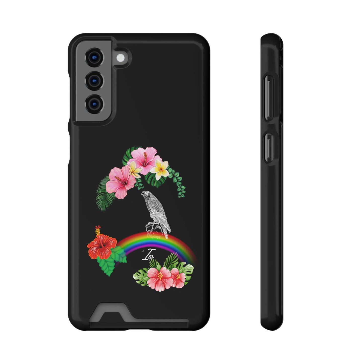 Io Hawaiian Hawk Phone Case With Card Holder