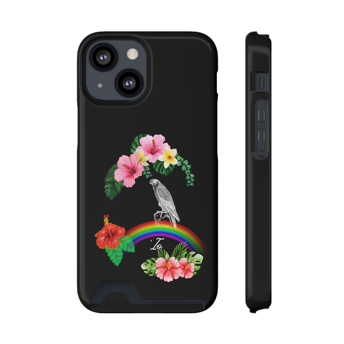 Io Hawaiian Hawk Phone Case With Card Holder