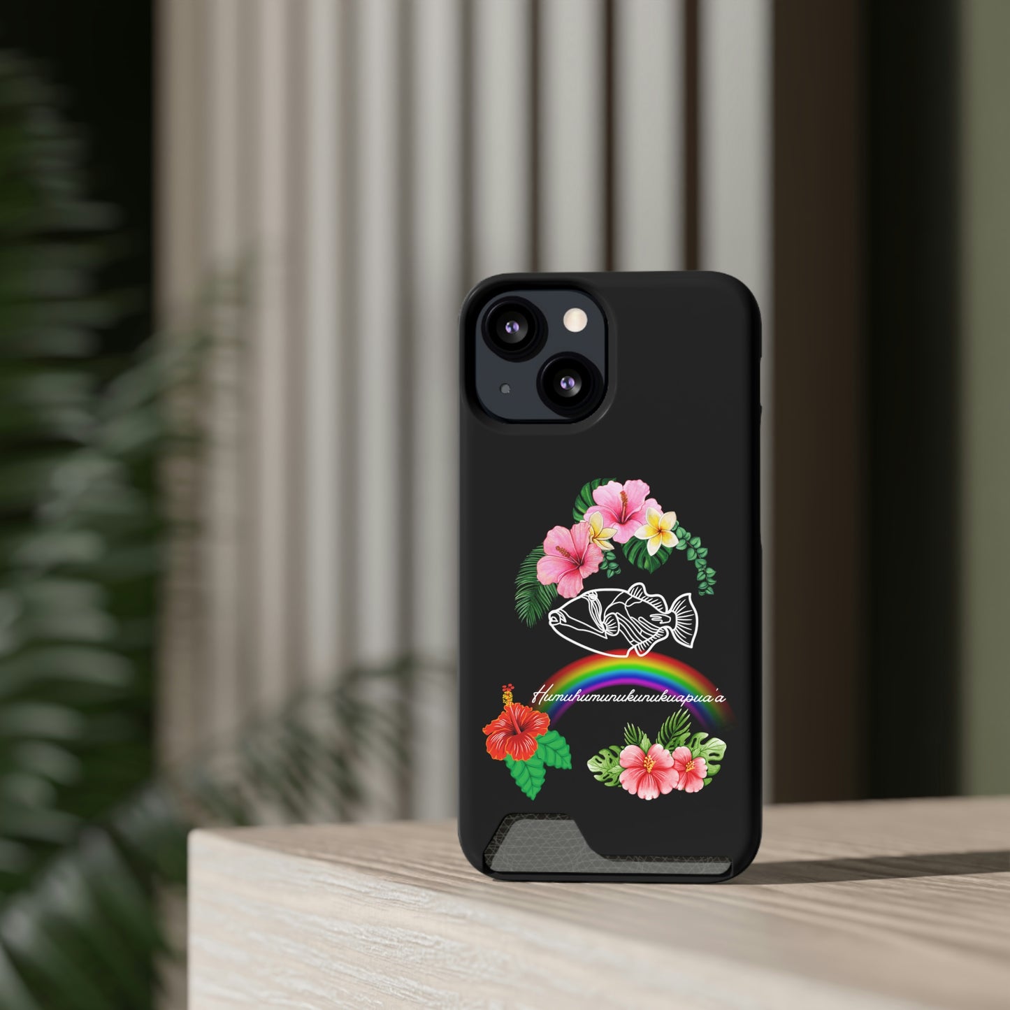Humuhumunukunukuapuaa Phone Case With Card Holder