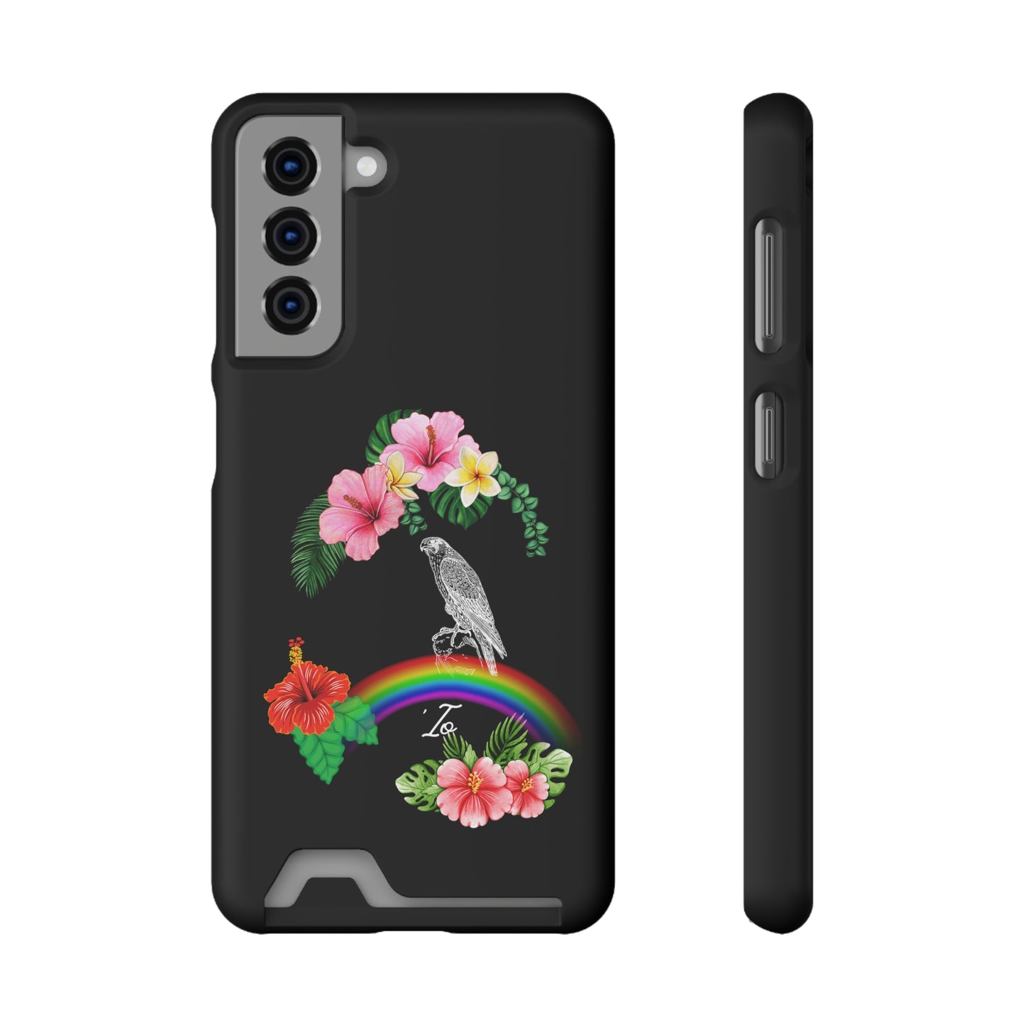 Io Hawaiian Hawk Phone Case With Card Holder