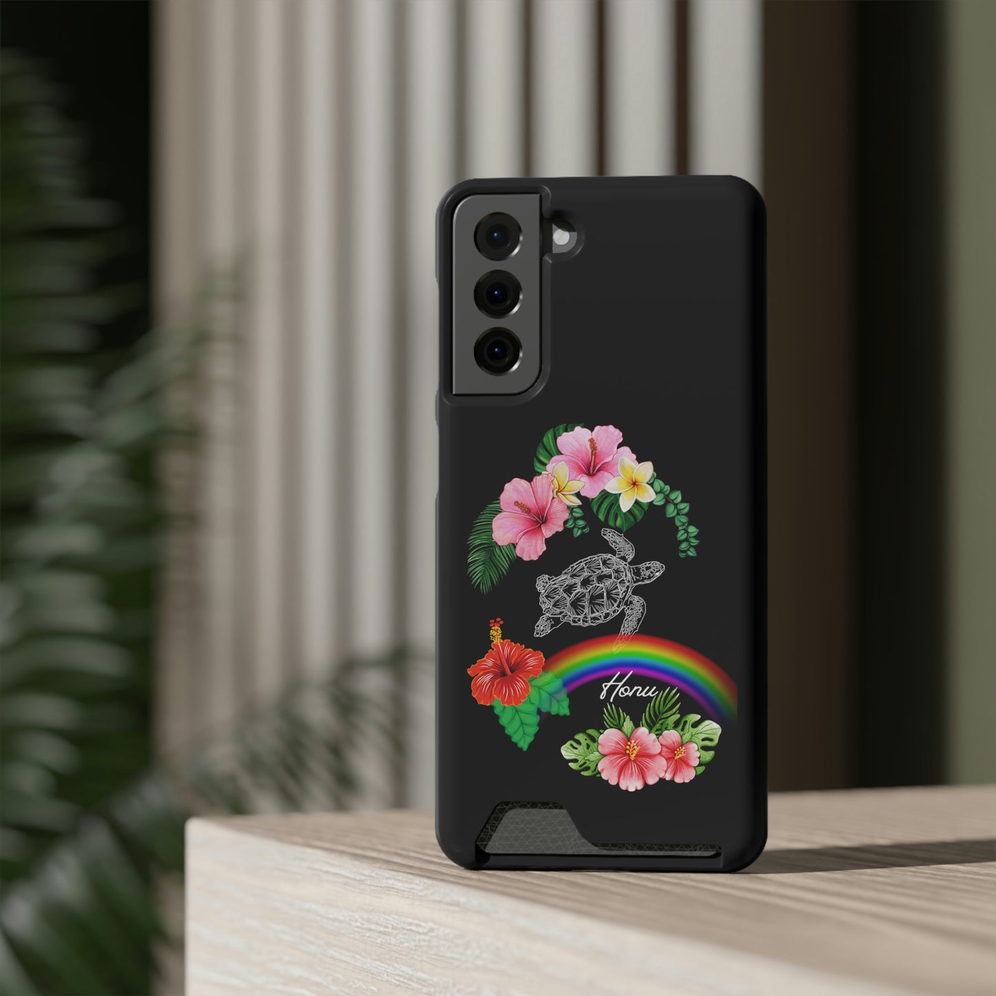 Honu Turtle Phone Case With Card Holder