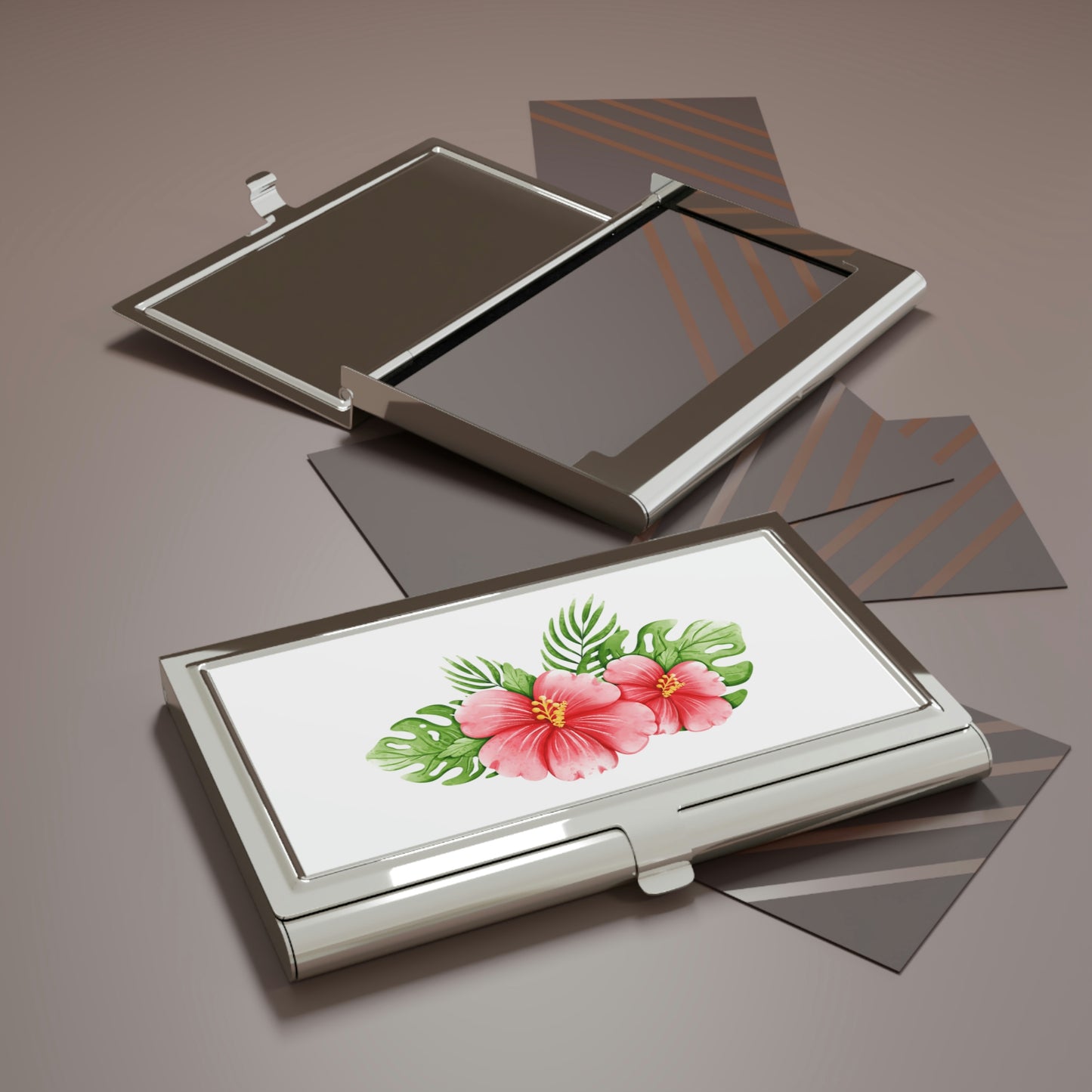 Hibiscus Business Card Holder