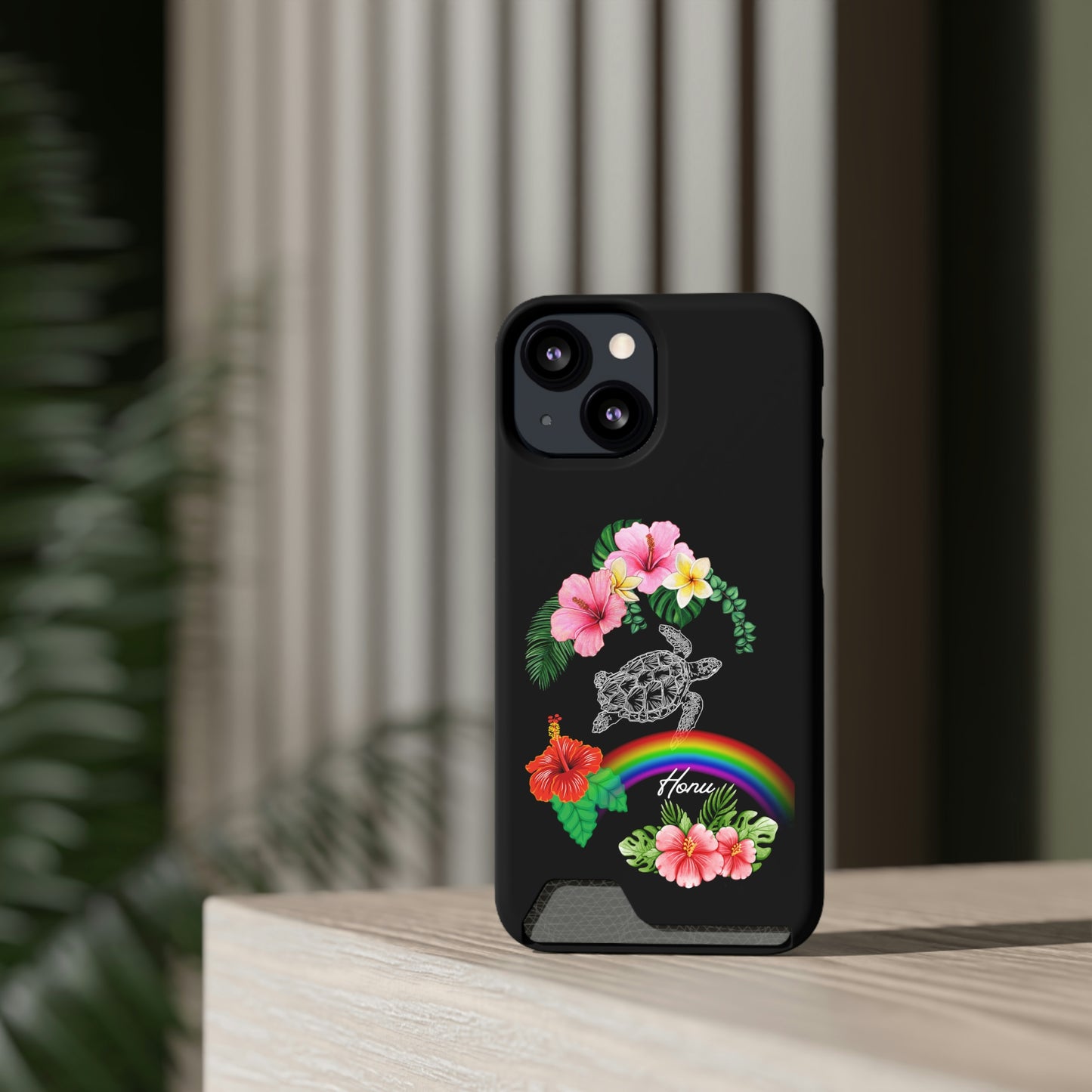 Honu Turtle Phone Case With Card Holder