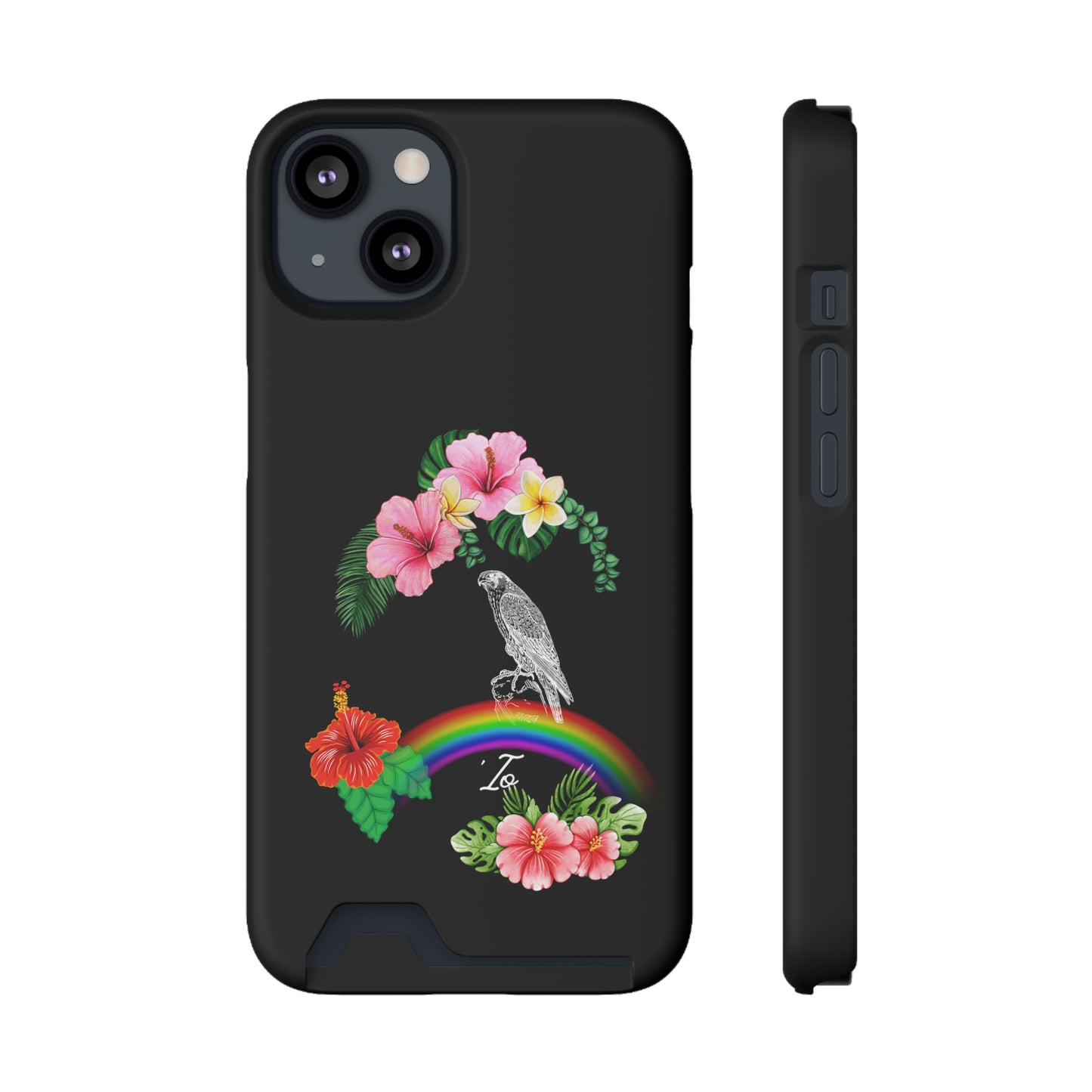 Io Hawaiian Hawk Phone Case With Card Holder